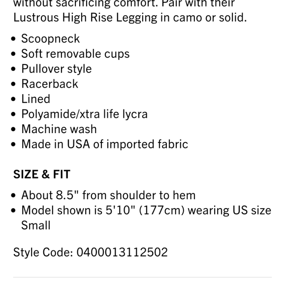 Women’Koral Sweeper Gray CamoActivewear Racerback Sports bra Top - Picture 15 of 15